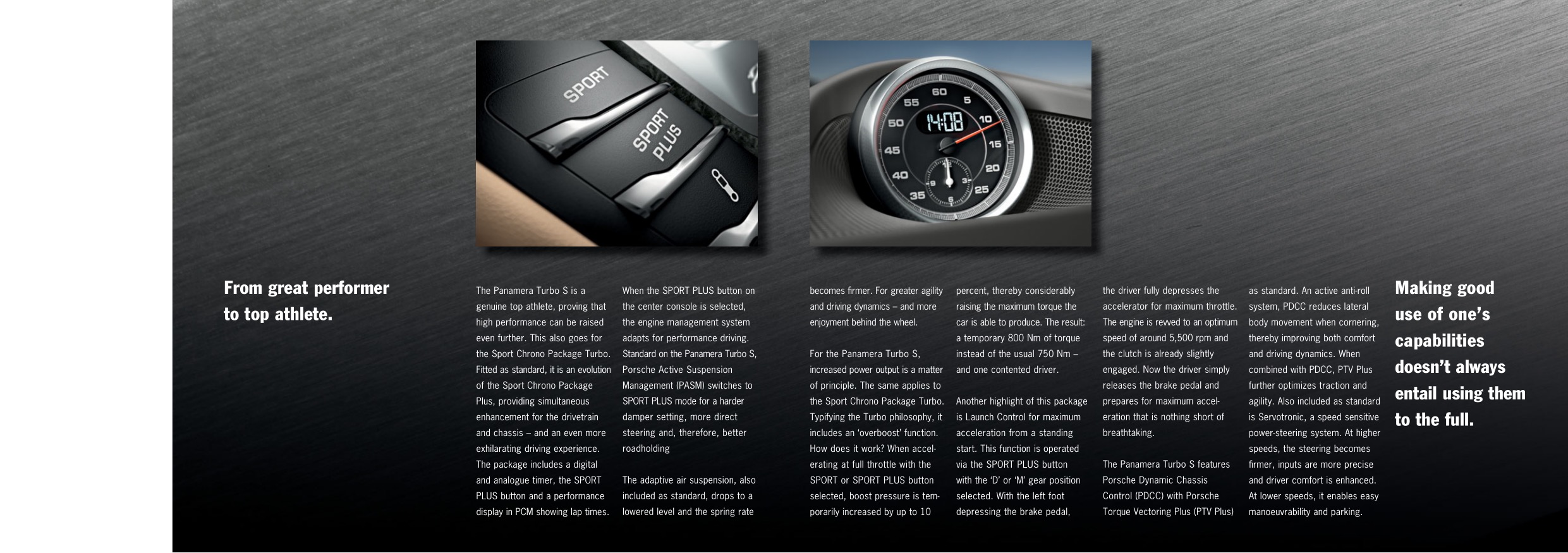 2012 Porsche Panamera Turbo Brochure Page 5